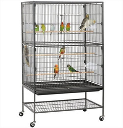Produktbild von Yaheetech Vogelkäfig Vogelvoliere Nagerkäfig mit Schmutzwanneneinsatz