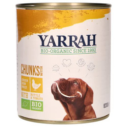 Produktbild von Yarrah Bio Adult Hundefutter mit Huhn, Tomate und Brennnessel - 6 x 820 g