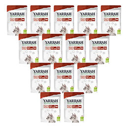 Produktbild von Yarrah Bio Filets in Soße mit Bio-Rind - 14 x 85 g