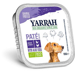 Produktbild von YARRAH Bio Hundefutter Paté mit Huhn und Truthahn - 150 g