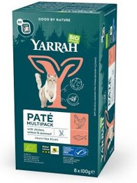Produktbild von Yarrah Bio Katzenfutter Lachs - 8 x 100 g