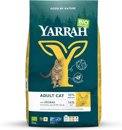 Produktbild von Yarrah Bio Katzenfutter mit Bio Huhn - 2 x 2,4 kg