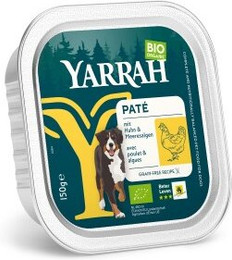Produktbild von Yarrah Bio Nassfutter Adult Pastete Huhn mit Meeresalgen - 12 x 150 g