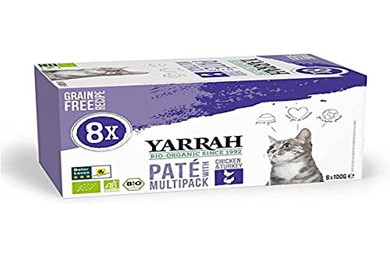 Produktbild von Yarrah Bio Nassfutter Katze Pastete Huhn & Truthahn - 8 x 100 g