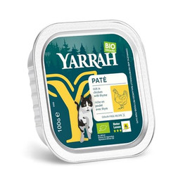 Produktbild von Yarrah BIO Paté 16 x 100 g - Bio-Huhn & Bio-Thymian