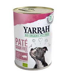 Produktbild von Yarrah Bio Paté für Hunde mit Bio Schwein - 12 x 400 g