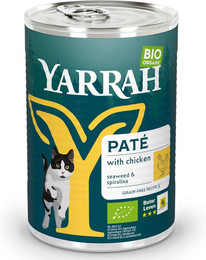 Produktbild von Yarrah Bio Pâté Katzenfutter Mix Bio-Huhn & Fisch - 24 x 400 g