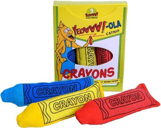 Produktbild von Yeowww! Tierkuscheltier Yeoww-Ola Crayons Katzenspielzeug mit Katzenminze
