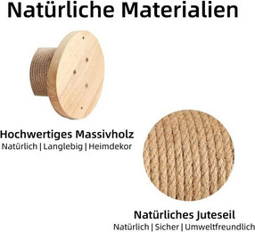 Produktbild von YINDN Katzen-Kletterwand 3er-Set wandmontierte Kletterstufen