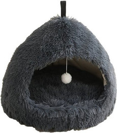 Produktbild von YINDN Tierbett Katzenbetthöhle Dunkelgrau 58x58x47cm