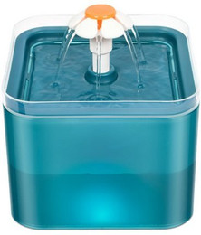 Produktbild von YINDN Trinkbrunnen 2L Haustier Wasserspender mit LED Licht und Filtersystem - 2 l