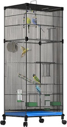 Produktbild von YINDN Vogelkäfig 90cm mit Rollen und Vogelspielzeug