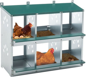 Yoimoimo Hühnerstall Hühnernester 6/8-fach: 86° Eierroll-Design robust & leicht zu reinigen – Bild 1 von 5