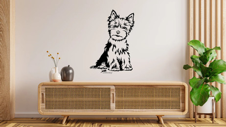Produktbild von Yorkshire Terrier Wandtattoo Wandsticker Wandaufkleber Wanddekoration