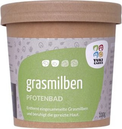 Produktbild von Yuki Cares Grasmilben Pfotenbad - 100 g