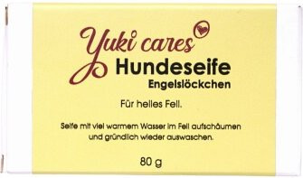 Produktbild von Yuki Cares Hundeseife Engelslöckchen für helles Fell - 80 g
