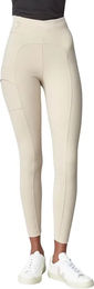 Produktbild von Yagya Reithose Turnierhose Full Grip Compression Pull-On für Damen in Beige Größe S
