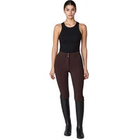 Produktbild von Yagya Reithose Turnierhose Mid Grip Compression High-Rise für Damen in Braun Größe S