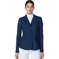 Produktbild von Yagya Reitjacke aus Strick mit Mesh-Gewebe für Damen in Blau Größe XS