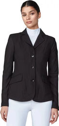 Produktbild von Yagya Reitjacke für Damen aus Strick mit Mesh-Gewebe Schwarz Größe M