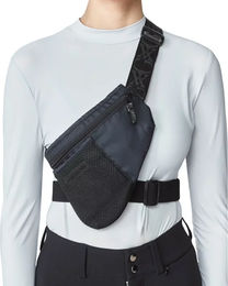 Produktbild von Yagya Reitsatteltasche für Damen aus wasserfestem Nylon in Schwarz