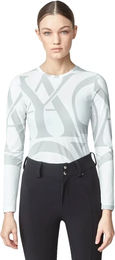 Produktbild von Yagya Reitshirt Monogram für Damen in Weiß Größe S