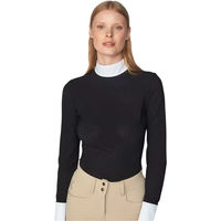 Produktbild von Yagya Timeless Reitshirt für Damen in Schwarz XXL