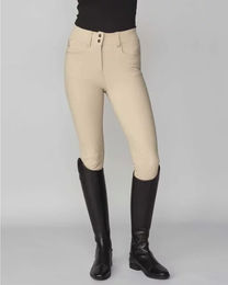 Produktbild von Yagya Timeless Turnierhose Full Grip Reithose für Damen in Beige Größe XL