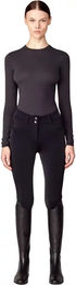 Produktbild von Yagya Turnierhose Full Grip für Damen Winter Reithose mit Fleece und wasserabweisender Funktion Schwarz XXL