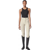 Produktbild von Yagya Turnierhose Mid Grip Compression High-Rise Reithose für Damen in Beige Größe S