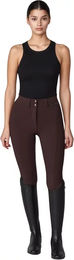Produktbild von Yagya Turnierhose Mid Grip Compression High-Rise Reithose für Damen in Braun Größe S