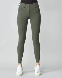 Yagya Turnierhose Mid Grip Compression Performance für Damen in Grün Größe S – Bild 1 von 1