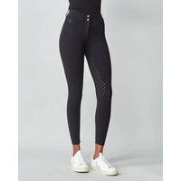 Produktbild von Yagya Turnierhose Mid Grip Compression Performance Reithose für Damen Schwarz Größe S