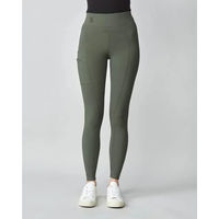 Produktbild von Yagya Turnierhose Mid Grip Compression Pull-On Reithose für Damen in Grün Größe S