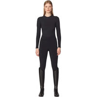 Produktbild von Yagya Turnierhose Mid Grip Winter Reithose für Damen mit Fleece und wasserabweisender Funktion Schwarz XL