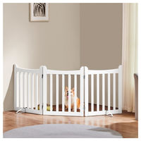 Produktbild von Yaheetech Hund Freigehege Faltbares Schutzgitter mit 2 Stützfüßen 152 x 60,5 cm