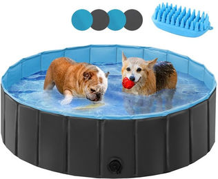 Yaheetech Hundepool faltbares Planschbecken aus Kunststoff wasserdicht – Bild 1 von 5