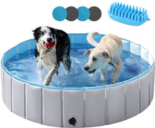 Yaheetech Hundepool faltbares Planschbecken für Hunde aus Kunststoff wasserdicht – Bild 1 von 5