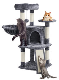 Yaheetech Kratzbaum für Katzen mit großer Plattform dunkelgrau 106cm – Bild 1 von 1