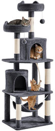Yaheetech Kratzbaum für Katzen mit Hängematte und Spielseil dunkelgrau 179 cm – Bild 1 von 1