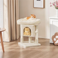 Produktbild von Yaheetech Kratzbaum für Katzen mit Höhle und Sisalstämmen 60 cm Beige