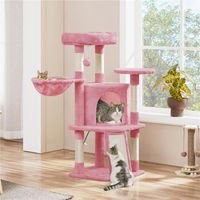 Produktbild von Yaheetech Kratzbaum für Katzen mit Katzenhöhle und Kratzbrett in Hellrosa