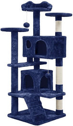Yaheetech Kratzbaum für Katzen mit Katzenhöhle und Sisal-Elementen in Blau – Bild 1 von 4