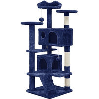 Produktbild von Yaheetech Kratzbaum für Katzen mit Katzenhöhle und Sisal-Elementen in Blau