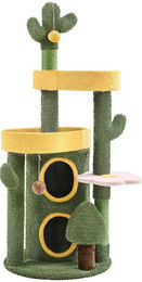 Yaheetech Kratzbaum in Kaktus-Form mit Katzenhöhle und Spielball für Katzen, 123 cm hoch – Bild 1 von 5