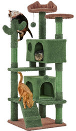 Yaheetech Kratzbaum Kaktus mit Katzenleiter und 2 Höhlen für Katzen 138 cm – Bild 1 von 1