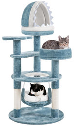 Yaheetech Kratzbaum Ozean Design Katzenbaum mit Hängematte in Quallenform – Bild 1 von 1