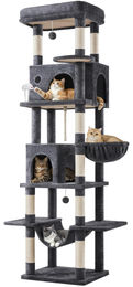 Yaheetech Kratzbaum XXL Dunkelgrau mit 9 Kratzsäulen für Katzen 210 cm – Bild 1 von 1