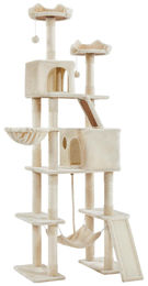 Yaheetech Kratzbaum XXL mit 8 Kratzsäulen beige 209 cm – Bild 1 von 1