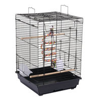 Produktbild von Yaheetech Vogelkäfig aus Metall mit Vogelspielzeug für Wellensittiche, Papageien, Finken und Kanarienvögel
